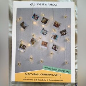 Disco Ball Curtain Lights - Warm White NEW IN BOX